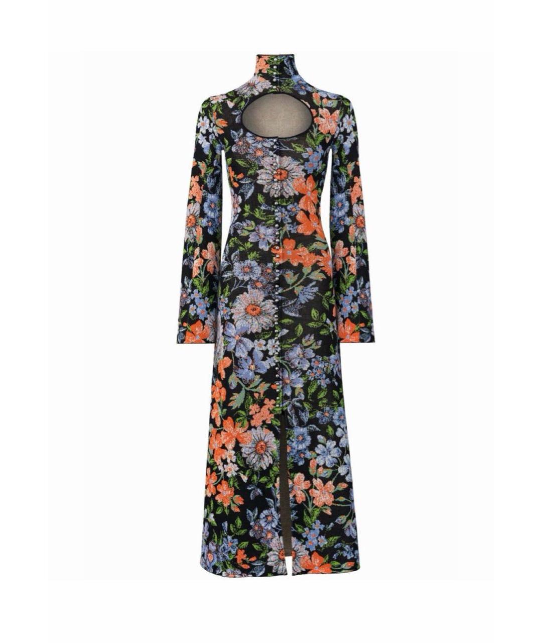 PACO RABANNE Мульти вискозное вечернее платье, фото 1