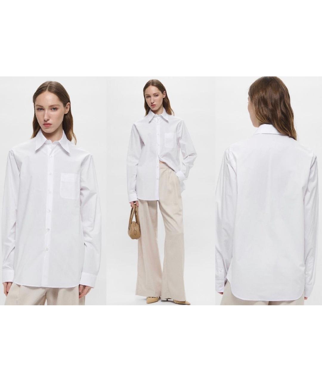 NO. 21 Белая хлопковая классическая рубашка, фото 6