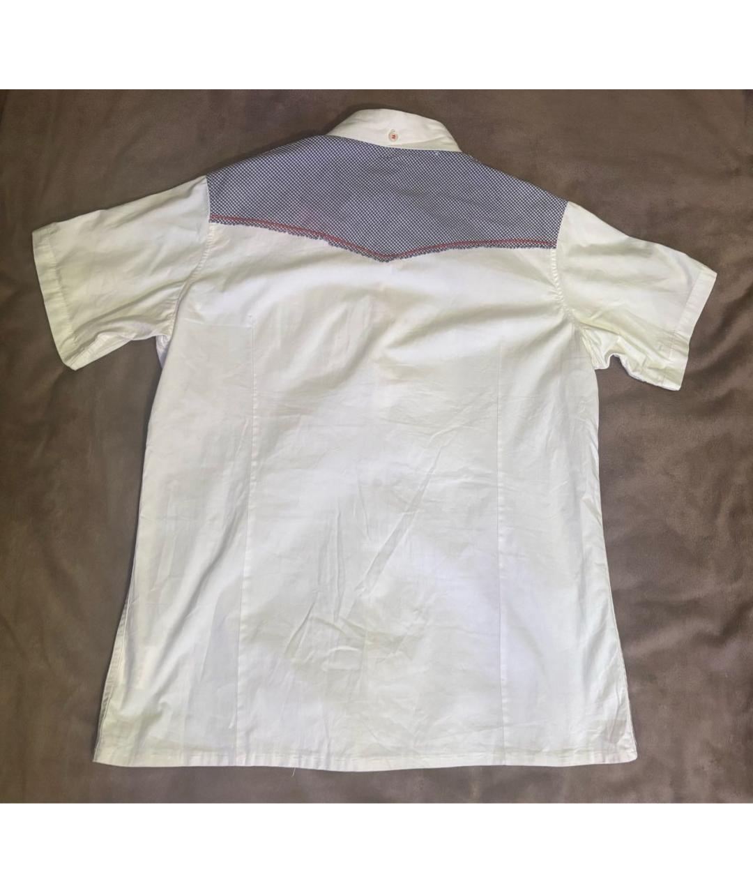 DSQUARED2 Белая хлопковая кэжуал рубашка, фото 2