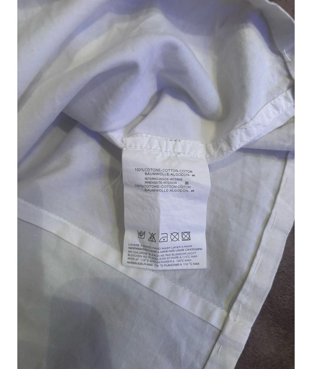 DSQUARED2 Белая хлопковая кэжуал рубашка, фото 5