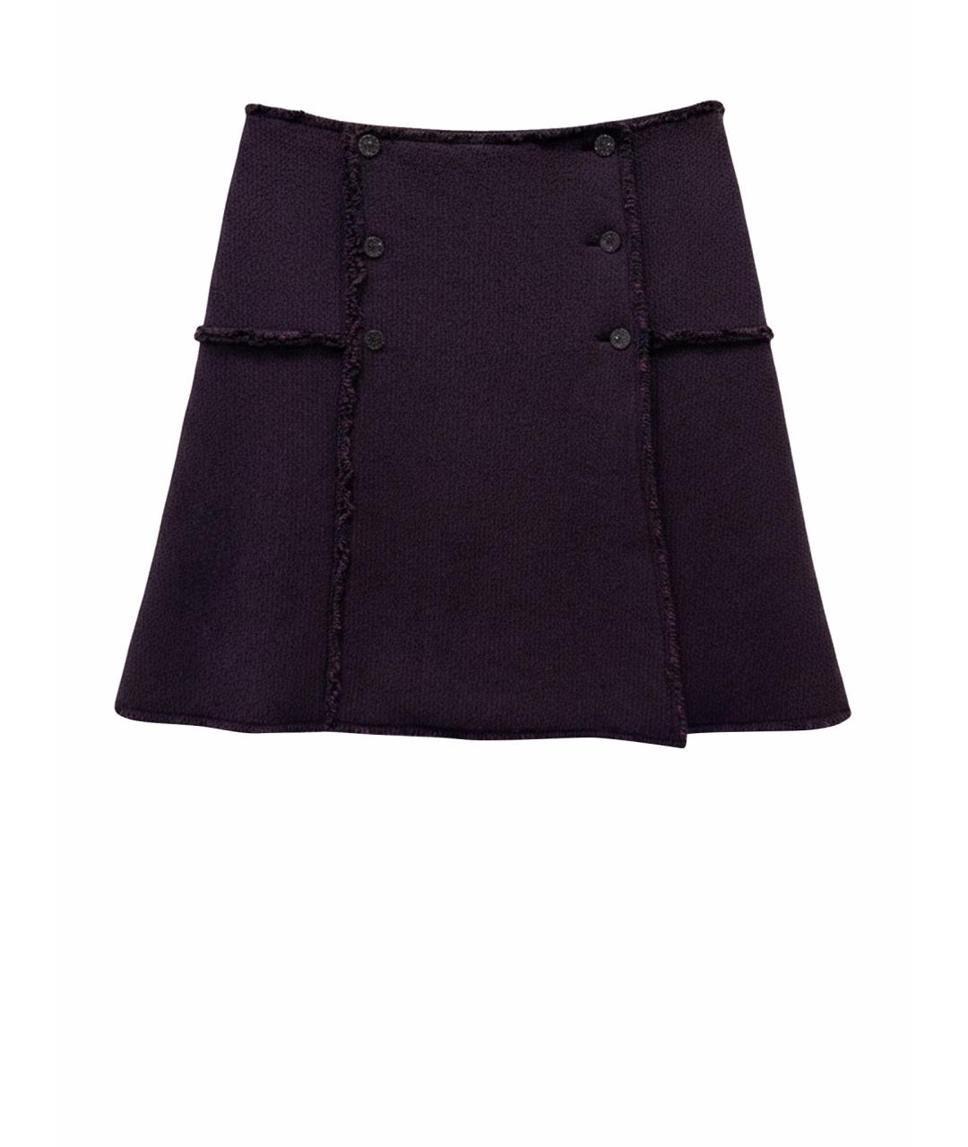 CHANEL Мульти твидовая юбка мини, фото 1