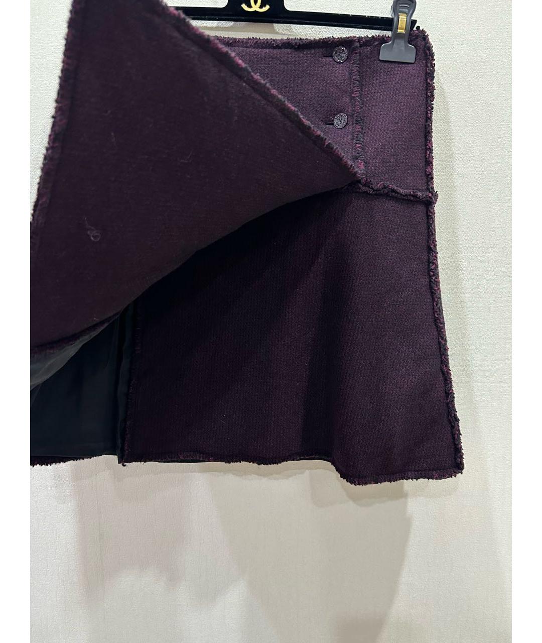 CHANEL Мульти твидовая юбка мини, фото 3