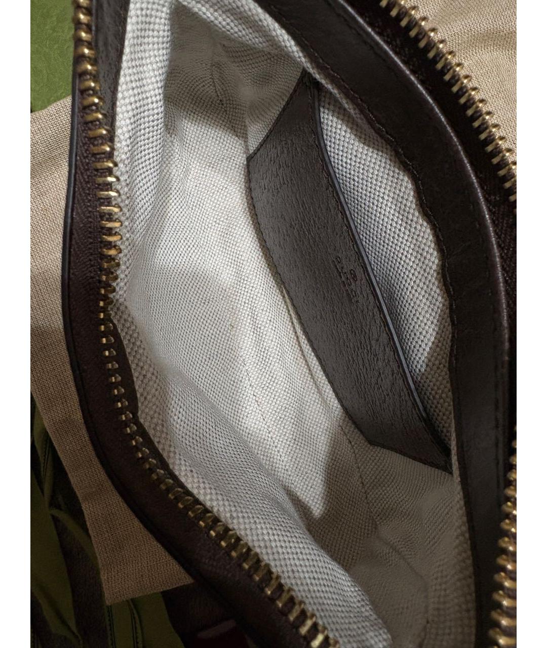 GUCCI Коричневая сумка с короткими ручками, фото 4