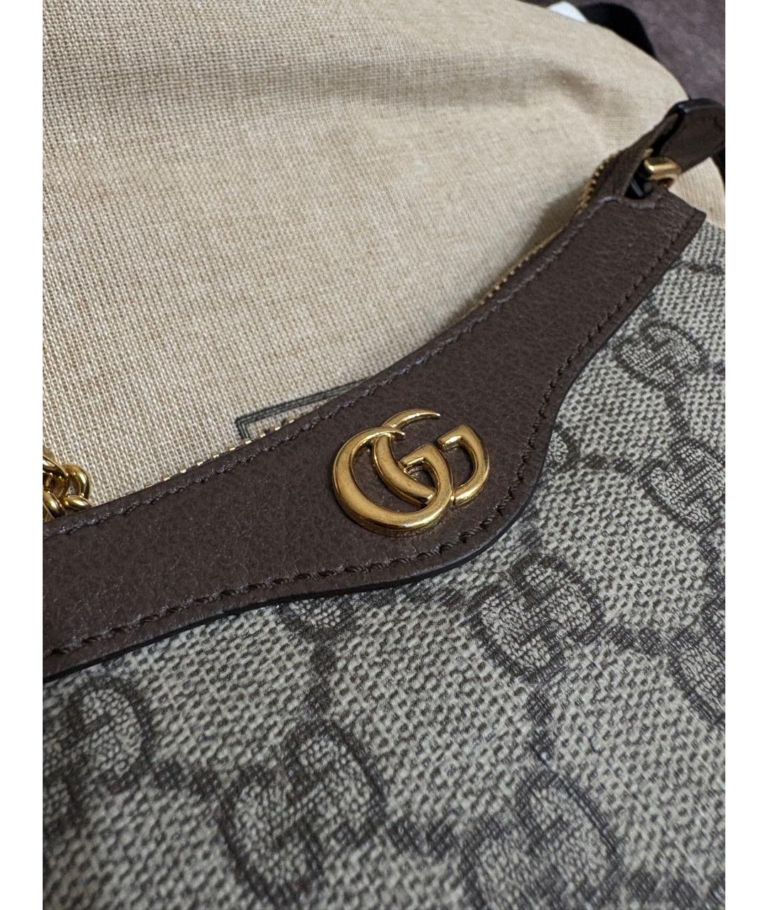 GUCCI Коричневая сумка с короткими ручками, фото 7