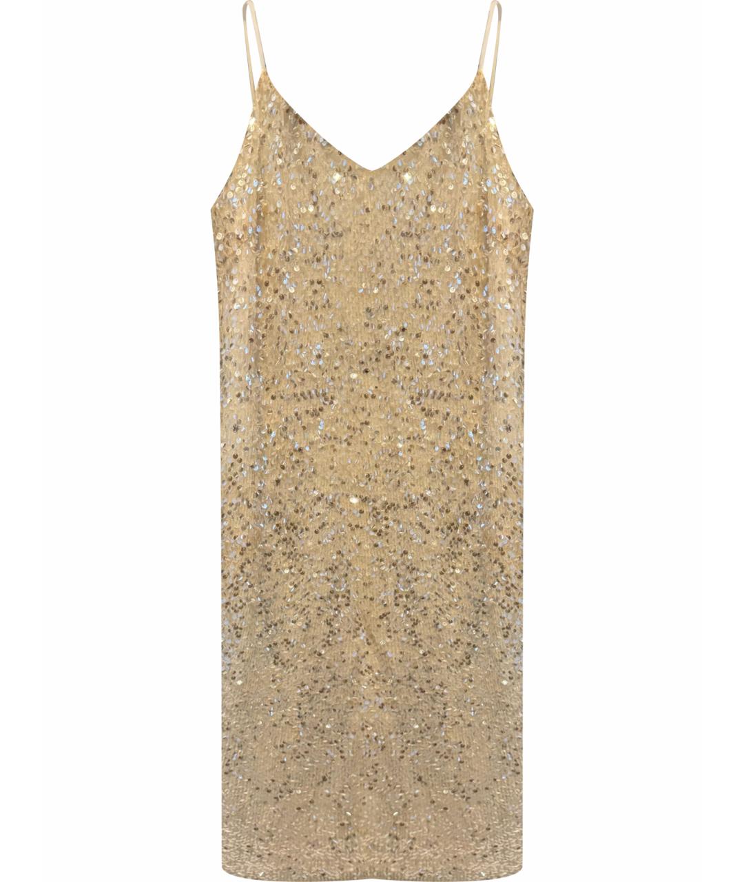 12 STOREEZ Золотое коктейльное платье, фото 1