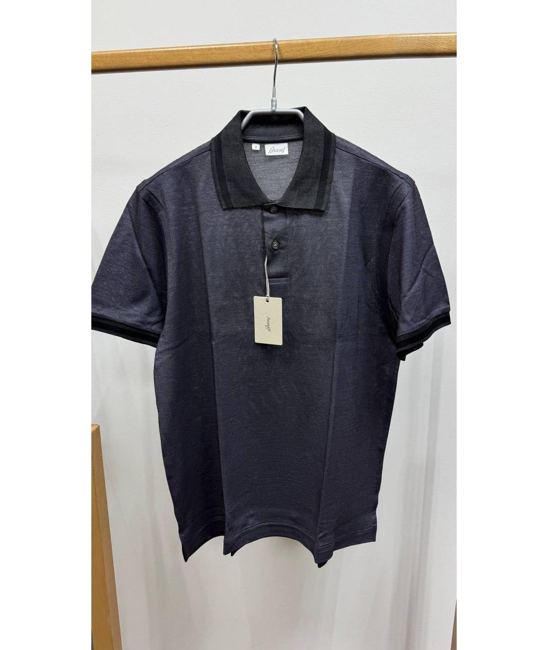 BRIONI Хлопковое поло с коротким рукавом, фото 4