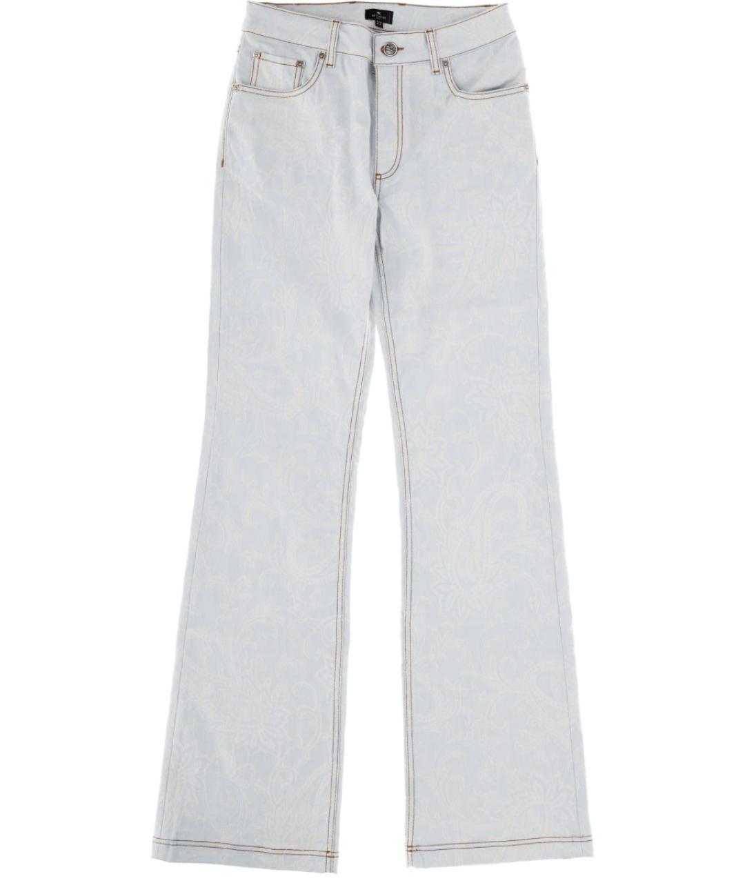 ETRO Голубые хлопковые прямые джинсы, фото 1