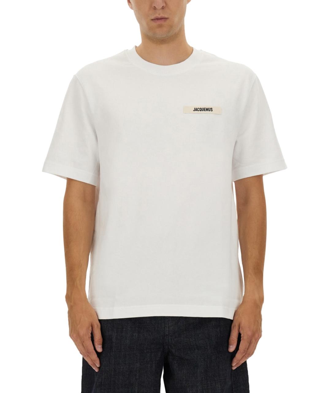JACQUEMUS Белая футболка, фото 3