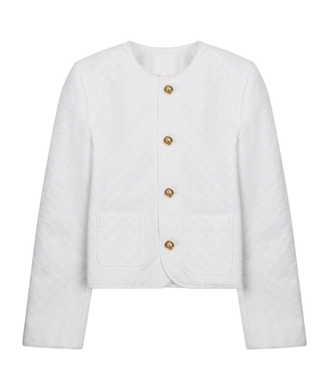 CELINE Белый хлопковый жакет/пиджак, фото 1
