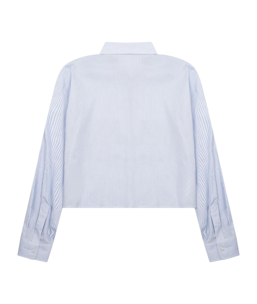 CELINE Голубая хлопковая рубашка, фото 2