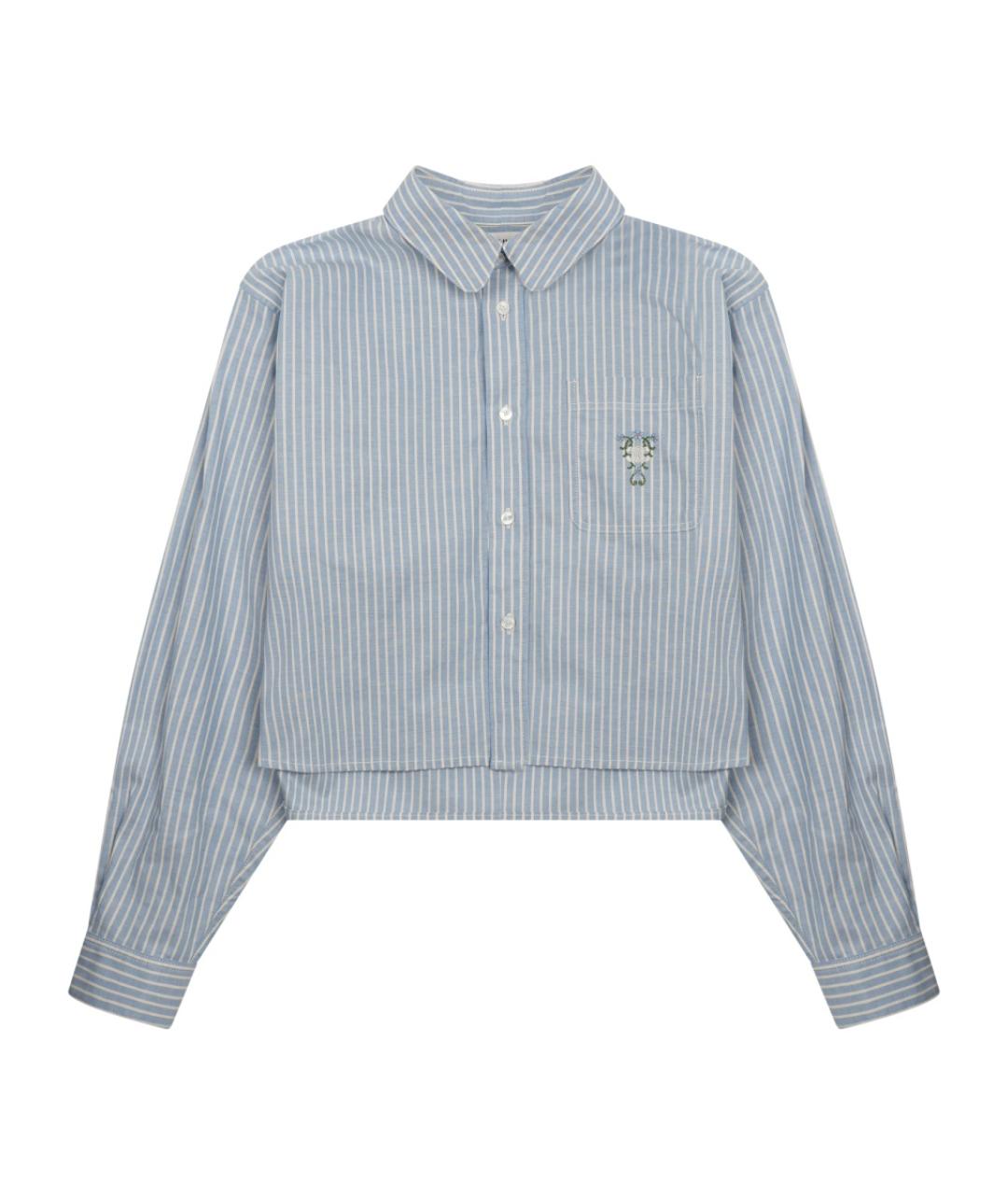 CELINE Голубая хлопковая рубашка, фото 1
