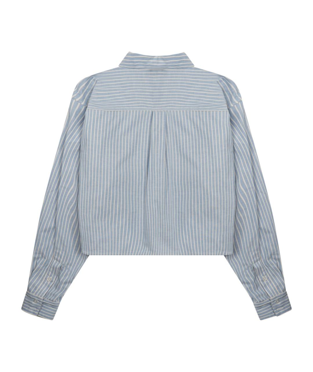 CELINE Голубая хлопковая рубашка, фото 2