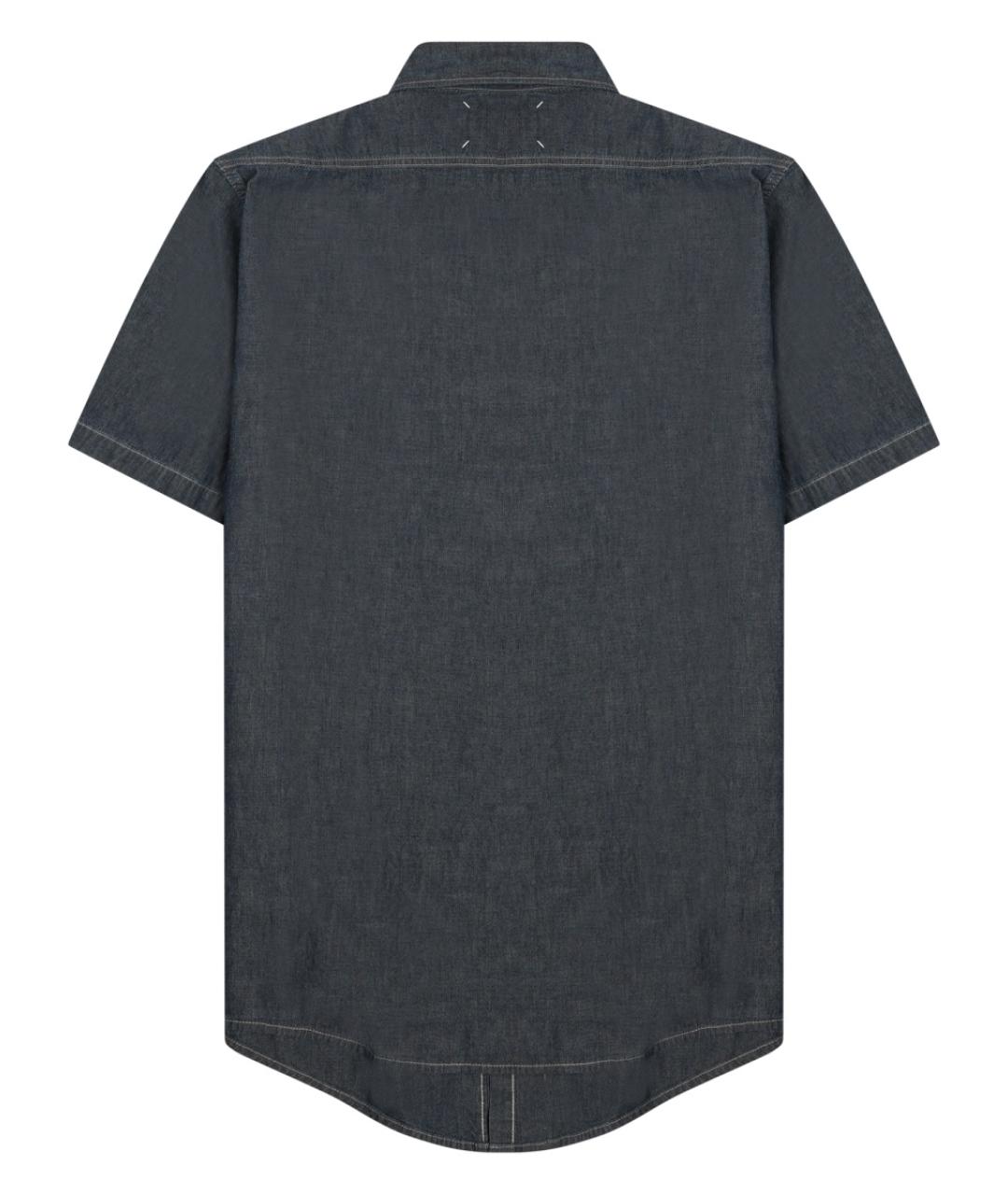 MAISON MARGIELA Синяя хлопковая кэжуал рубашка, фото 2