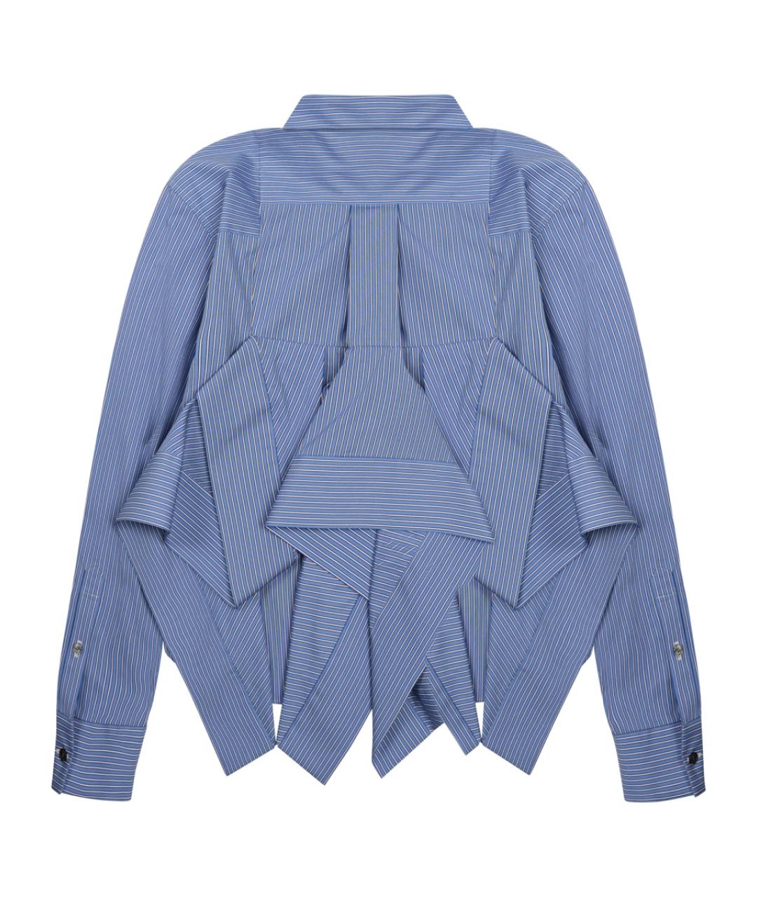 SACAI Синяя полиэстеровая рубашка, фото 2