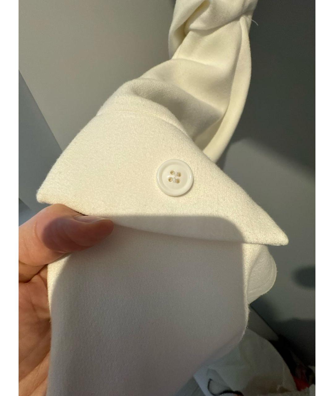 12 STOREEZ Белое ацетатное коктейльное платье, фото 3