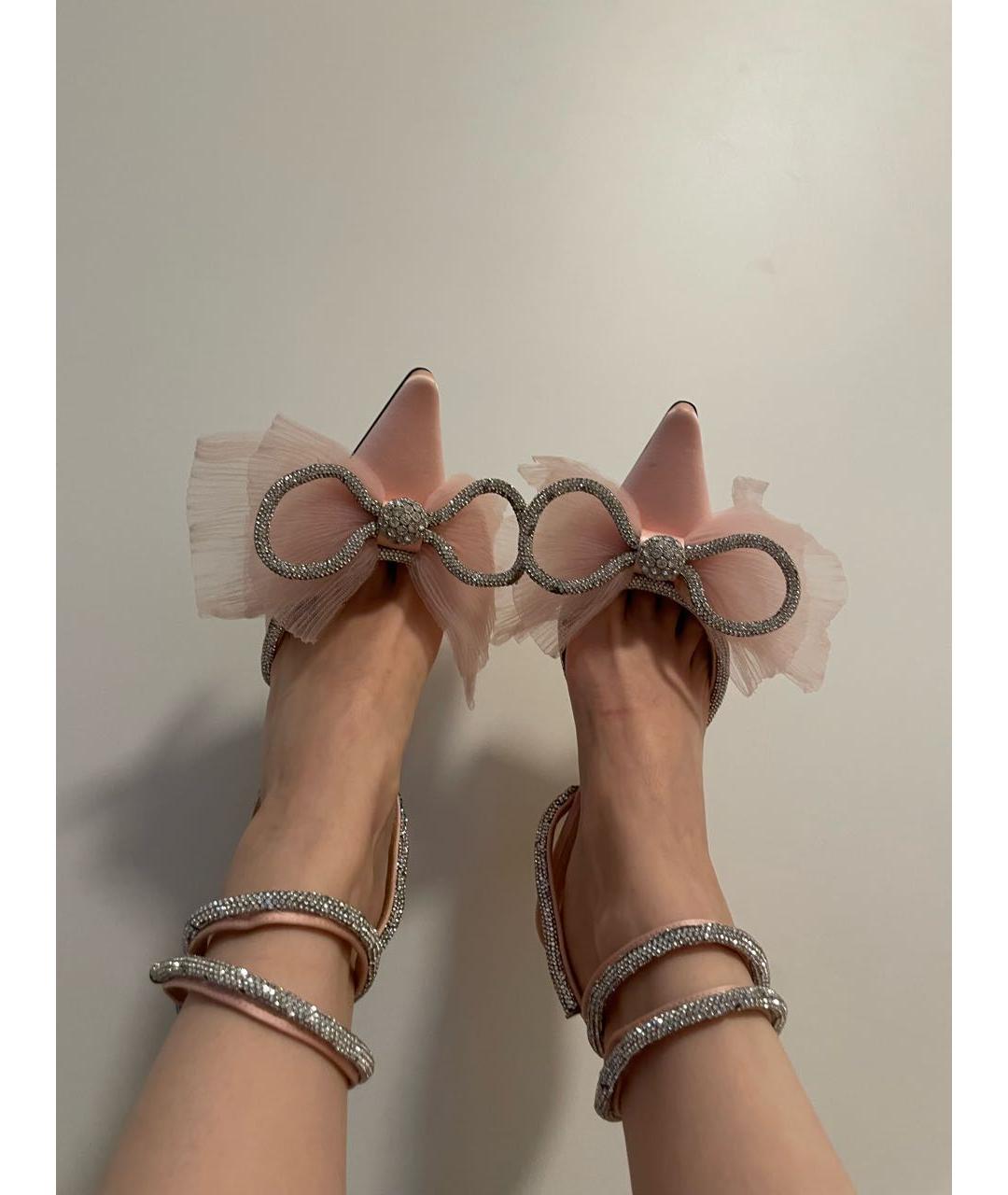 MACH&MACH Розовые текстильные туфли, фото 3