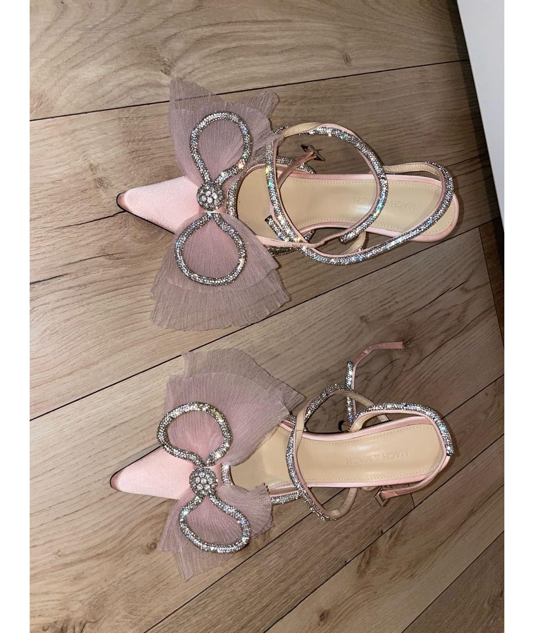 MACH&MACH Розовые текстильные туфли, фото 4