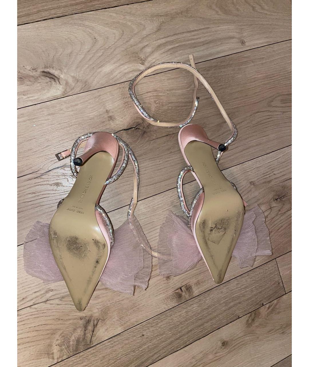 MACH&MACH Розовые текстильные туфли, фото 7