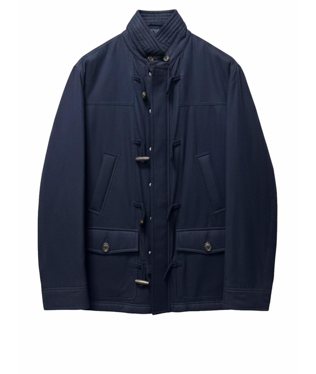 BRUNELLO CUCINELLI Темно-синее кашемировое пальто, фото 1