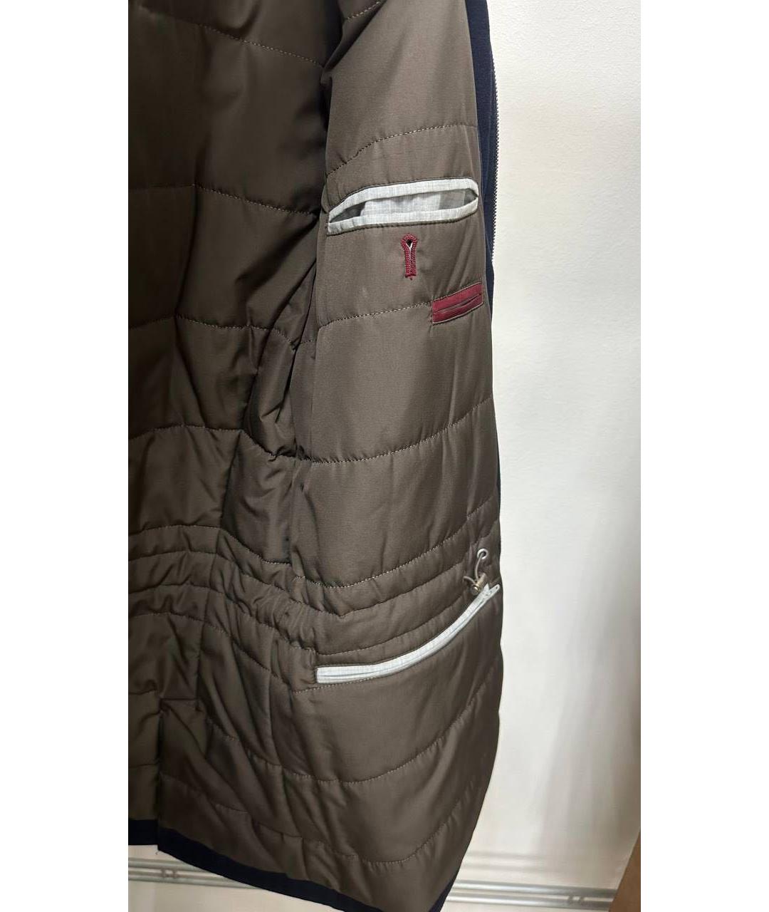 BRUNELLO CUCINELLI Темно-синее кашемировое пальто, фото 5