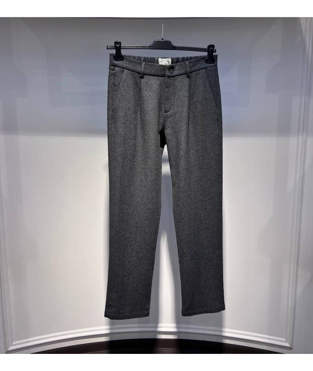 MC2 SAINT BARTH Серые хлопковые повседневные брюки, фото 2