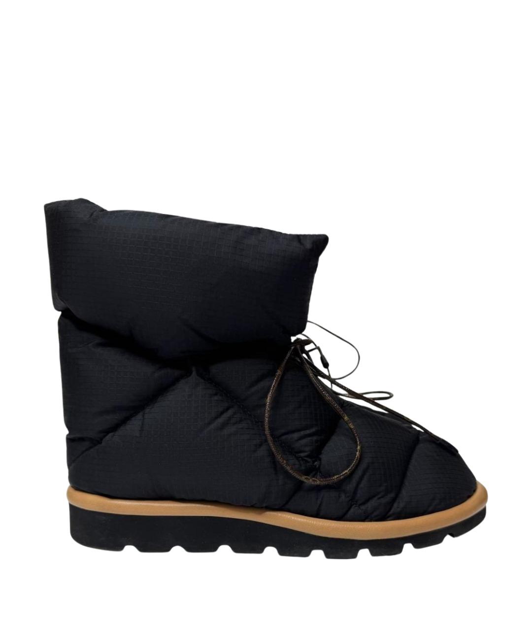 LOUIS VUITTON Черные текстильные полусапоги, фото 1