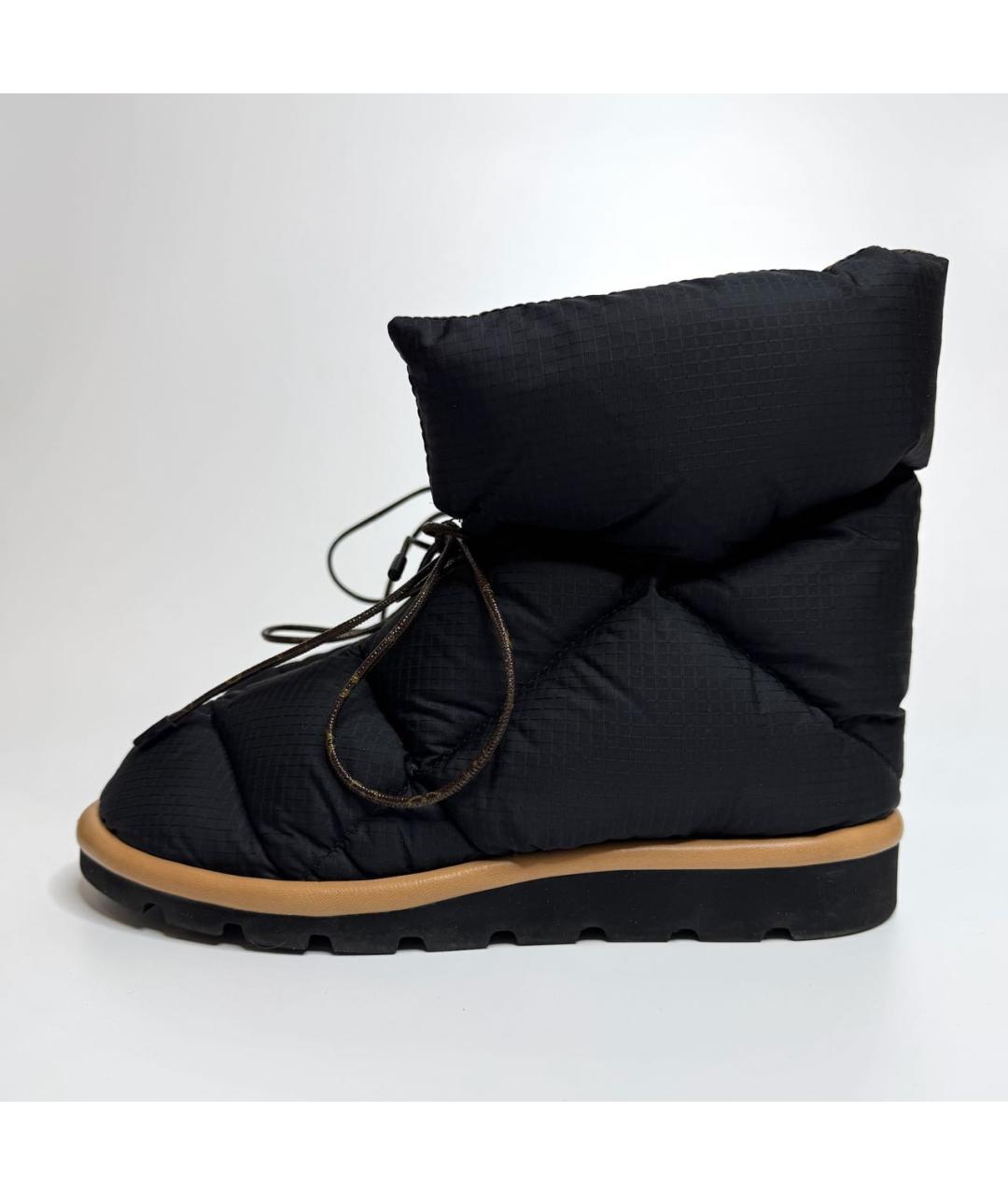 LOUIS VUITTON Черные текстильные полусапоги, фото 5