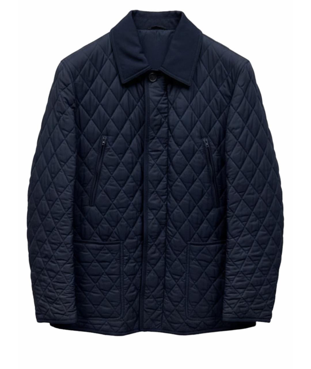 BRIONI Темно-синяя полиамидовая куртка, фото 1