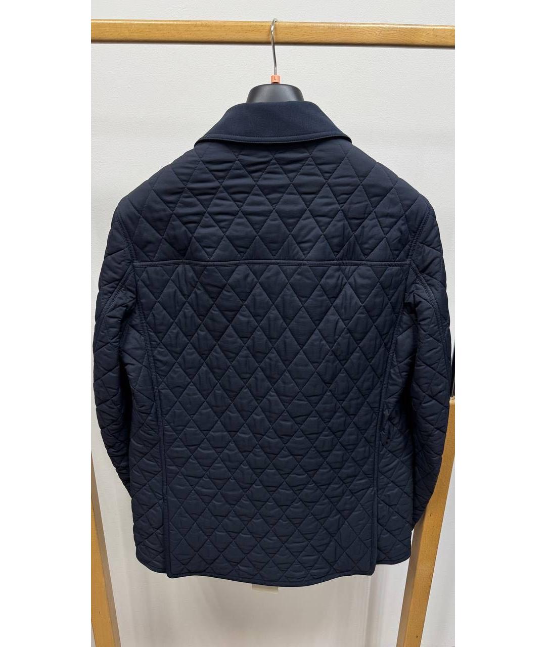 BRIONI Темно-синяя полиамидовая куртка, фото 3