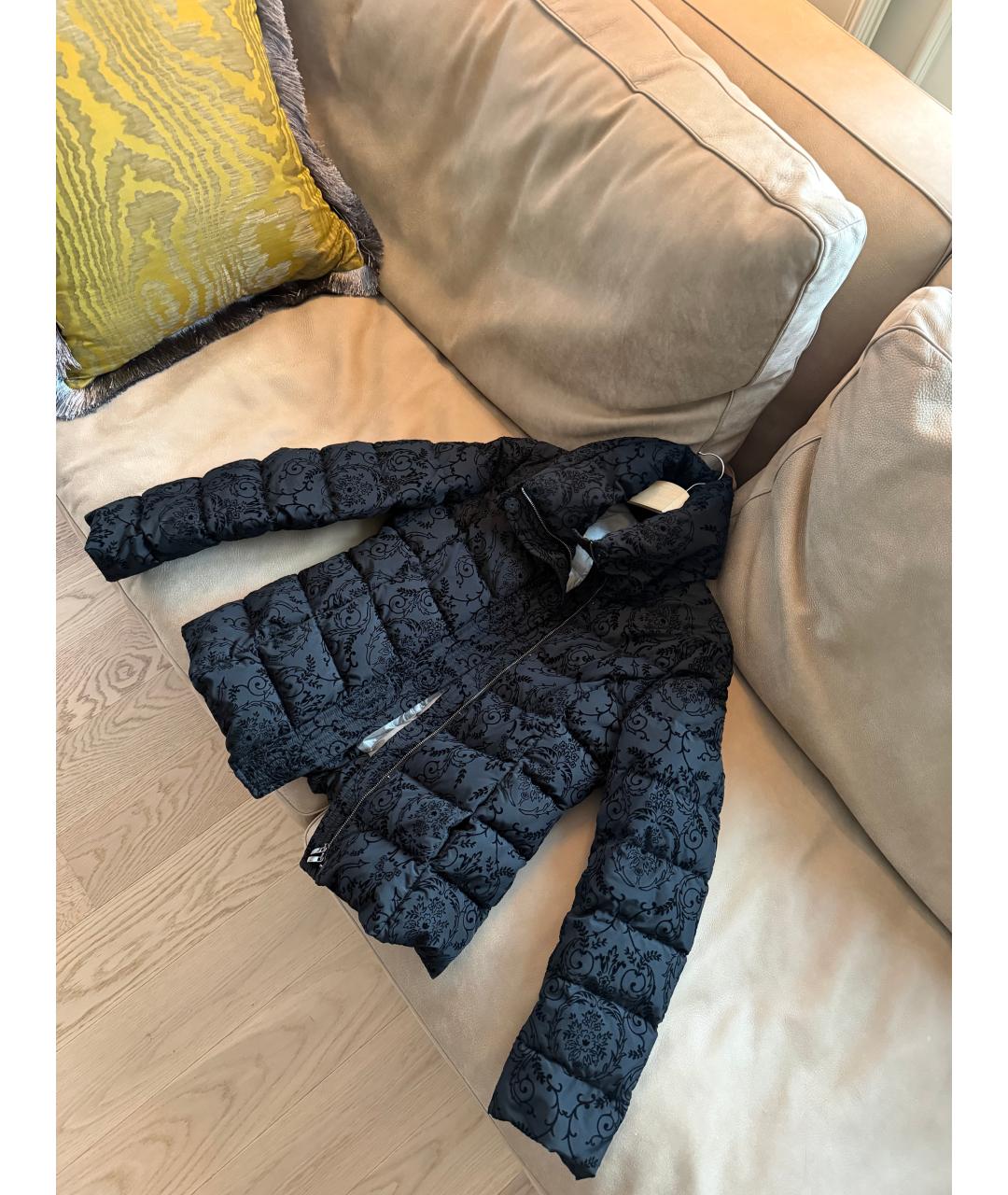 ARMANI COLLEZIONI Черная полиэстеровая куртка, фото 5