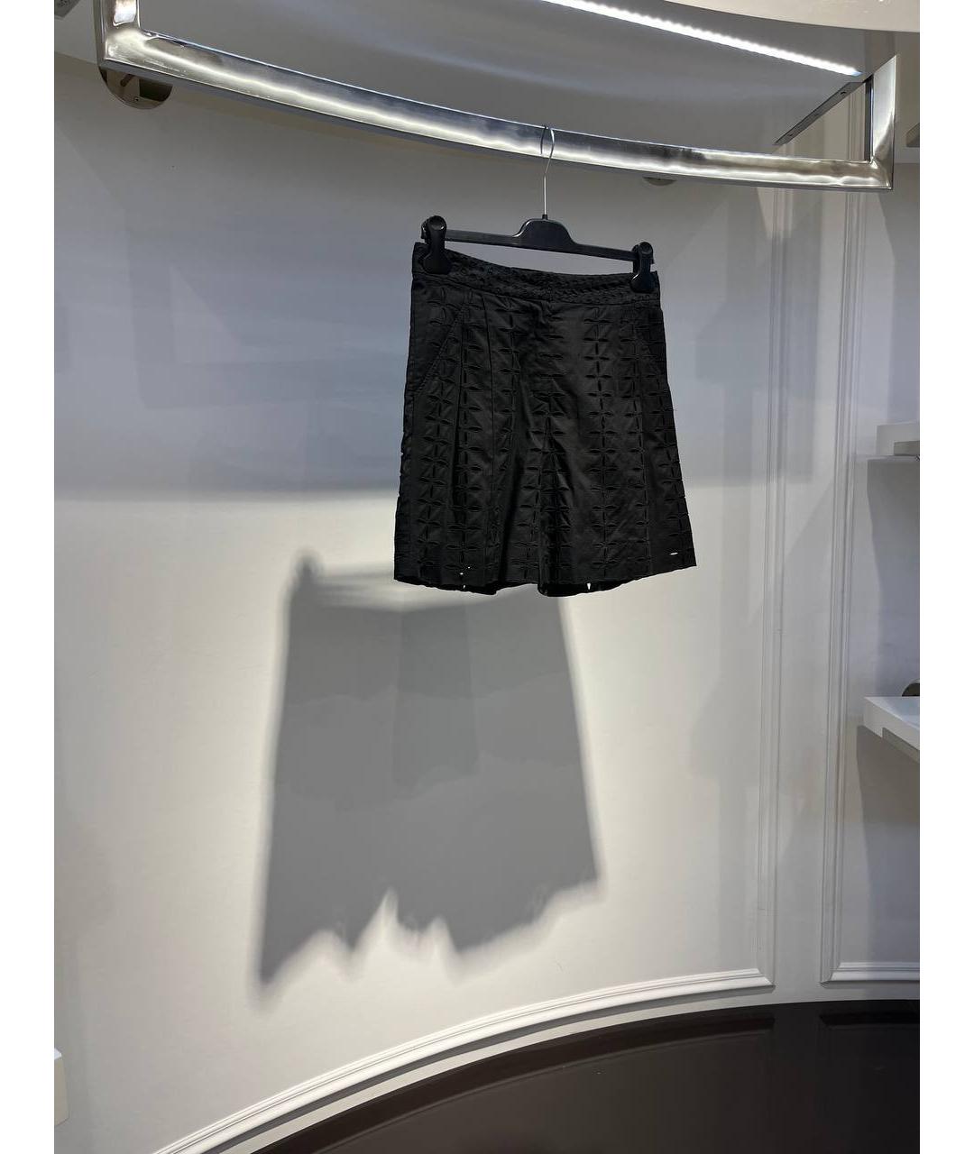 ROBERTO CAVALLI Черные хлопковые шорты, фото 2