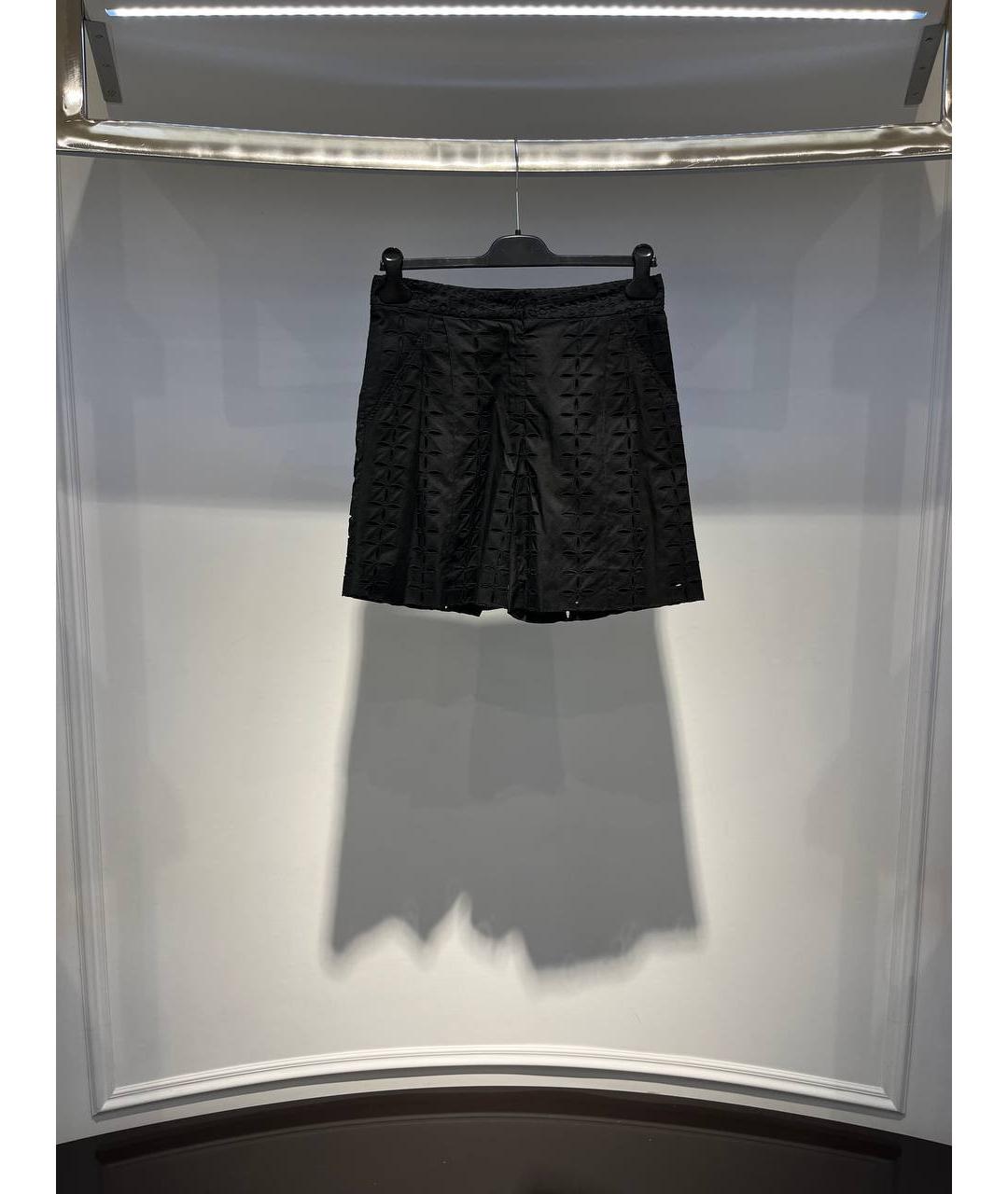 ROBERTO CAVALLI Черные хлопковые шорты, фото 3