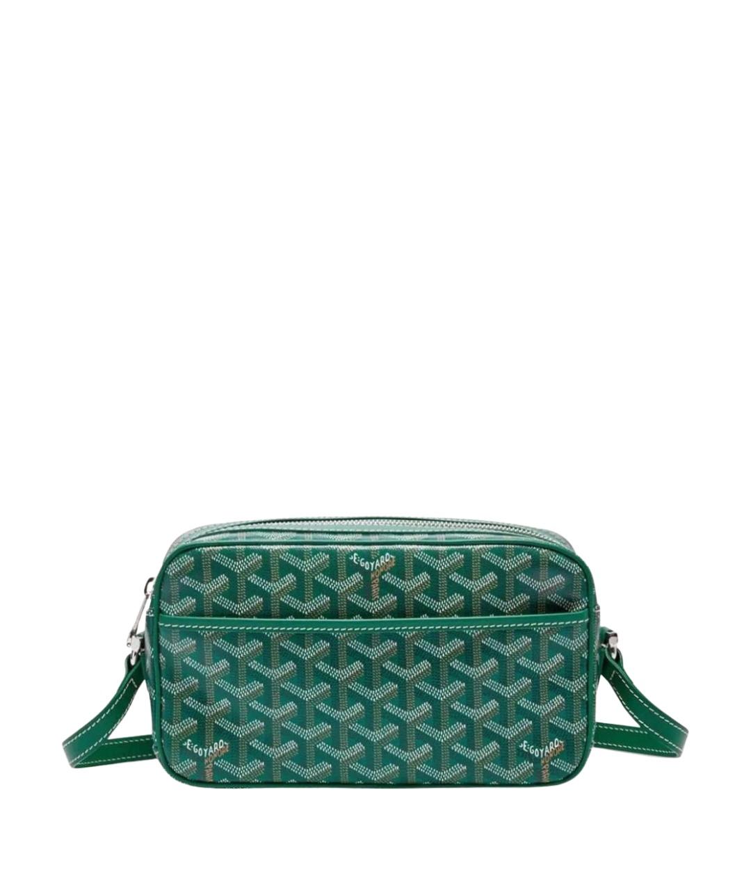 GOYARD Зеленая кожаная сумка на плечо, фото 1