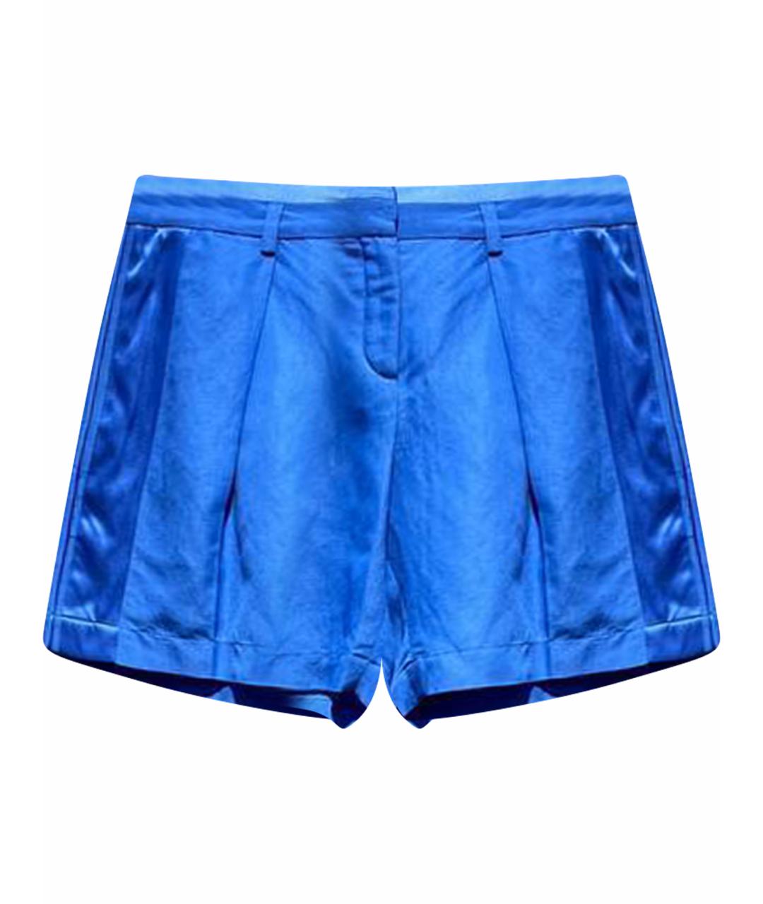 ROBERTO CAVALLI Синие льняные шорты, фото 1