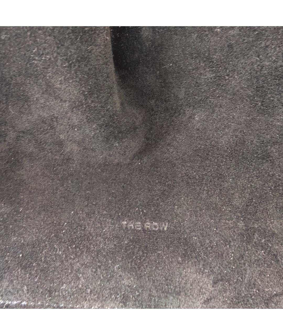 THE ROW Черная замшевая сумка тоут, фото 8