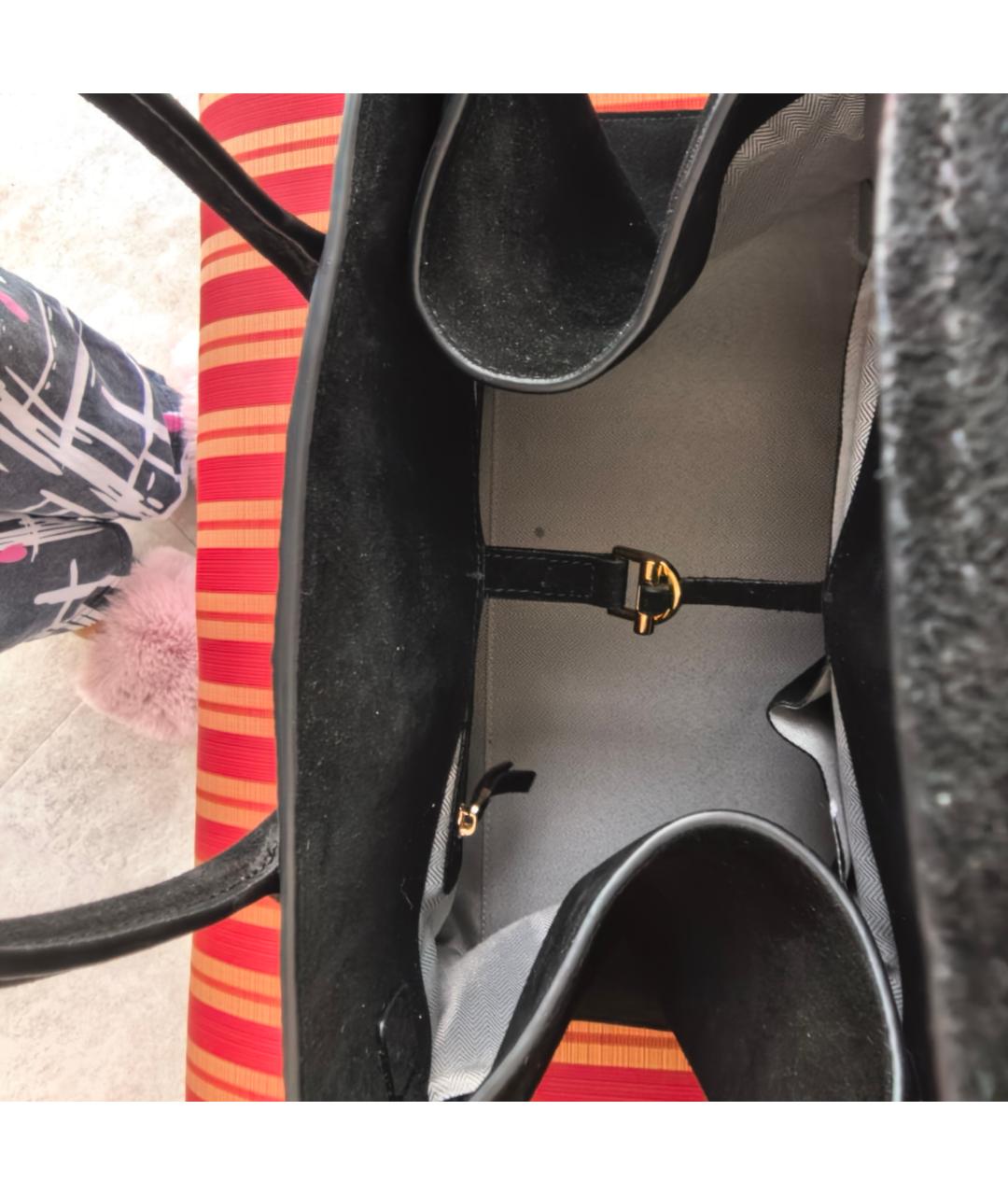 THE ROW Черная замшевая сумка тоут, фото 3