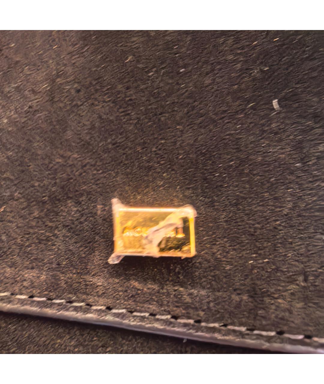 THE ROW Черная замшевая сумка тоут, фото 7