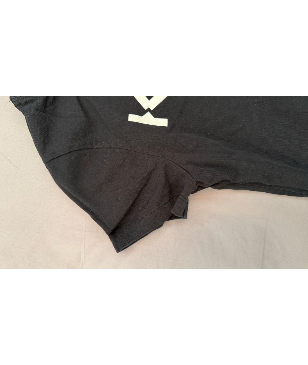 KENZO Черная хлопковая футболка, фото 4