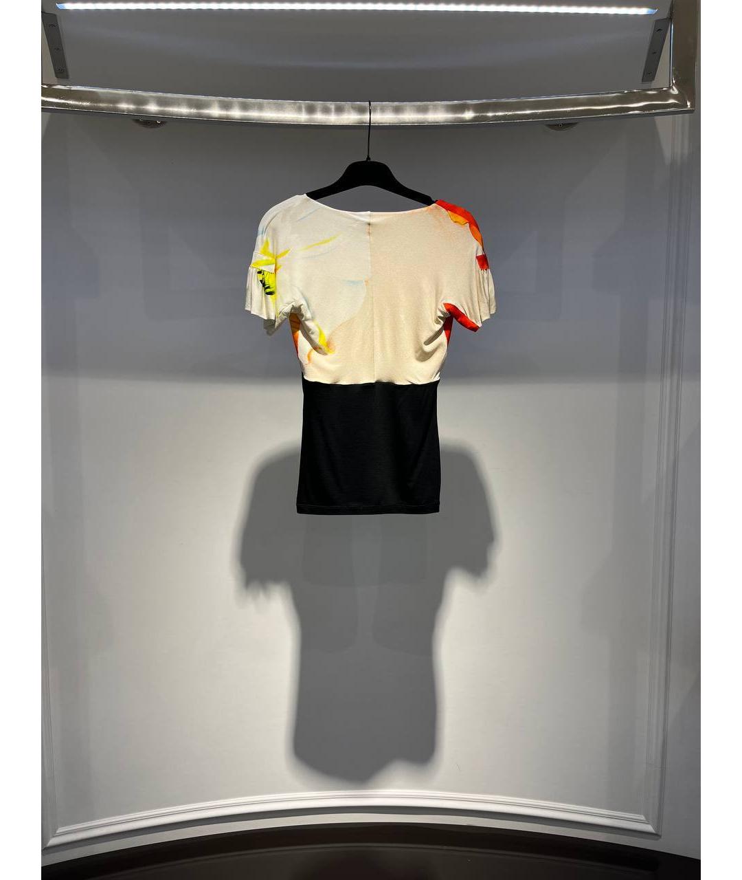 ROBERTO CAVALLI Мульти вискозная футболка, фото 3