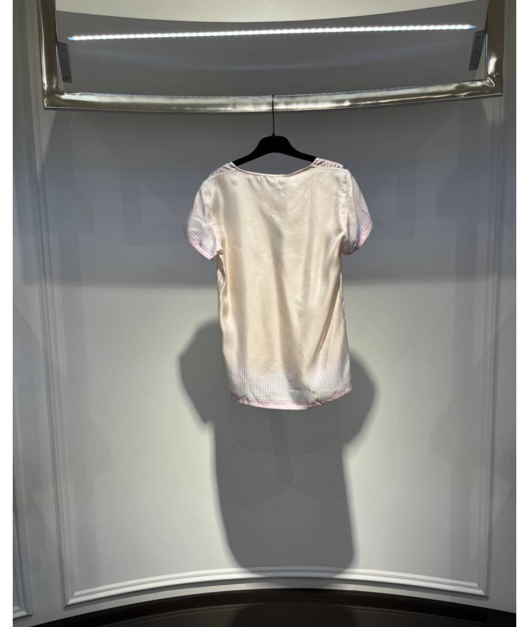 ROBERTO CAVALLI Мульти шелковая футболка, фото 3