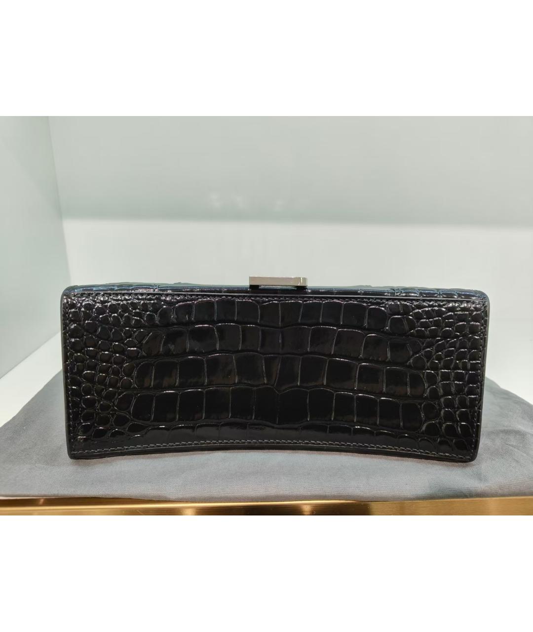 BALENCIAGA Черная кожаная сумка с короткими ручками, фото 6