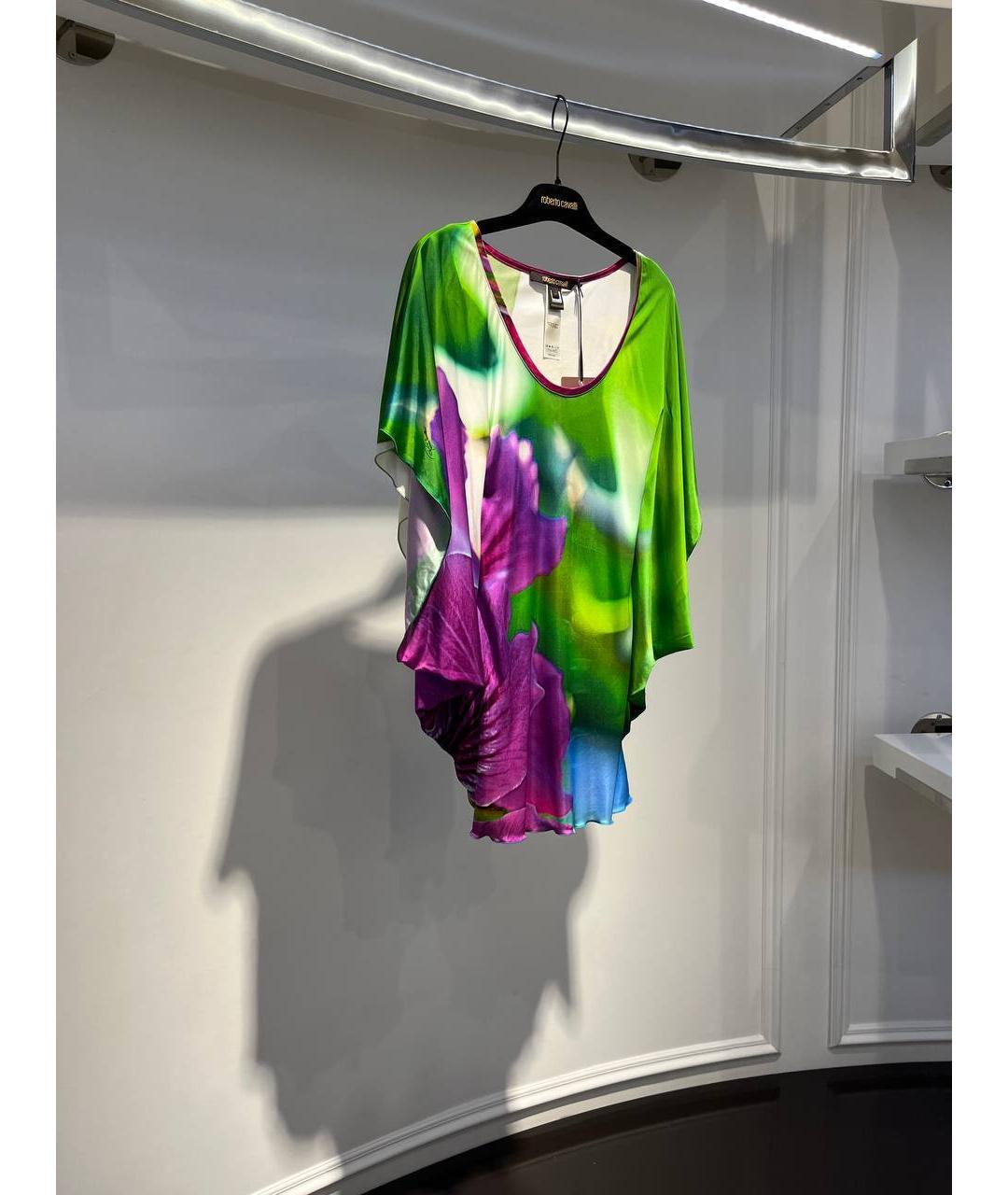 ROBERTO CAVALLI Мульти вискозная футболка, фото 2