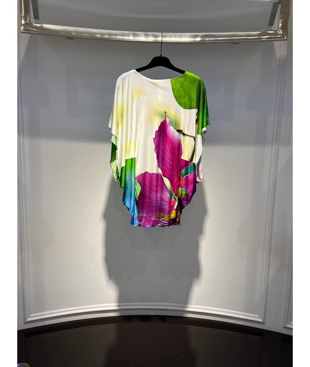 ROBERTO CAVALLI Мульти вискозная футболка, фото 3