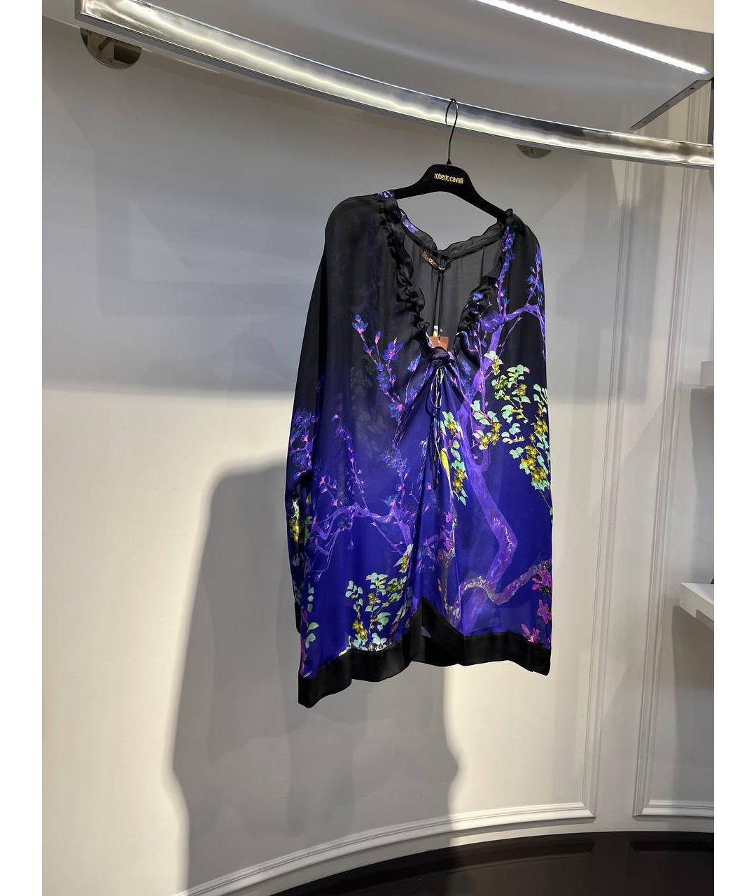ROBERTO CAVALLI Мульти шелковая туника, фото 2