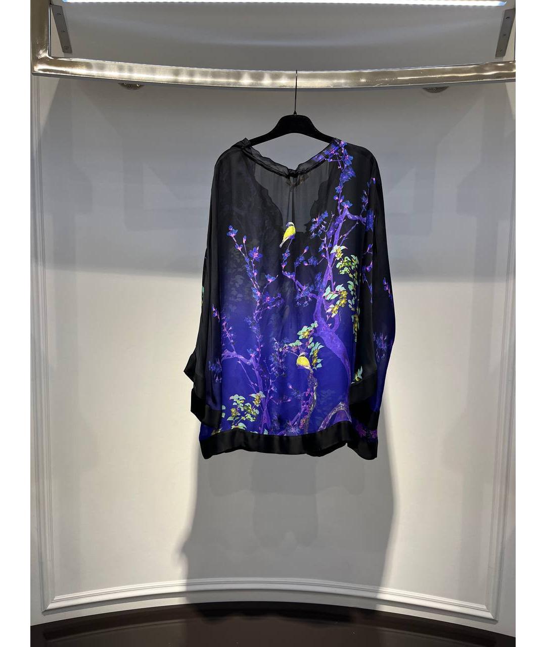 ROBERTO CAVALLI Мульти шелковая туника, фото 3