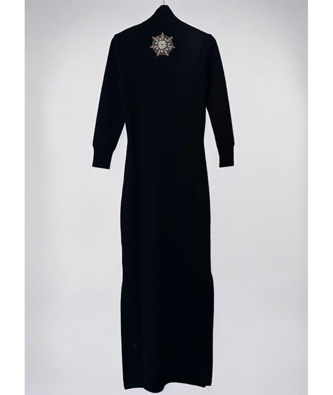 ELIE SAAB Черное шерстяное повседневное платье, фото 3