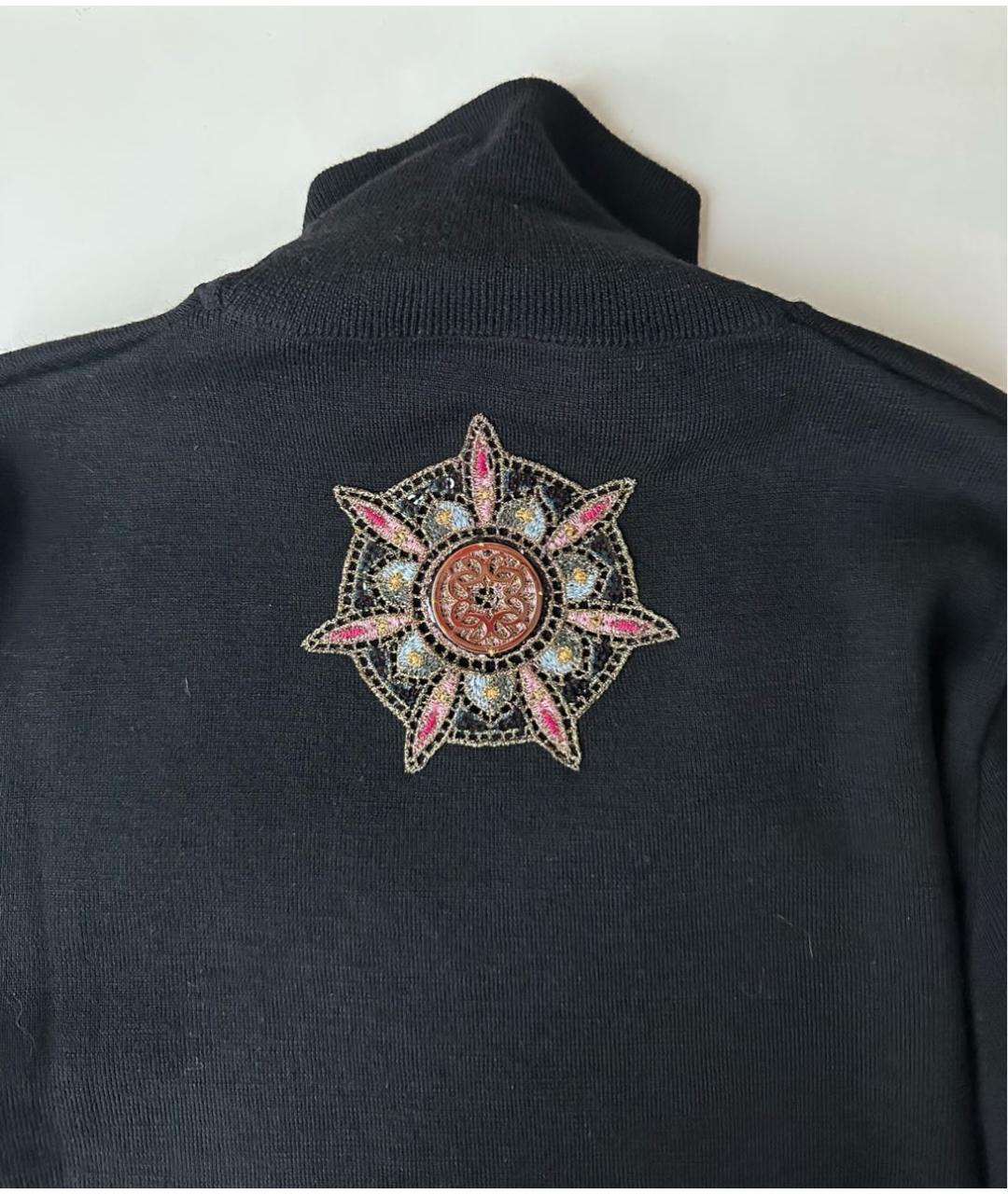 ELIE SAAB Черное шерстяное повседневное платье, фото 5