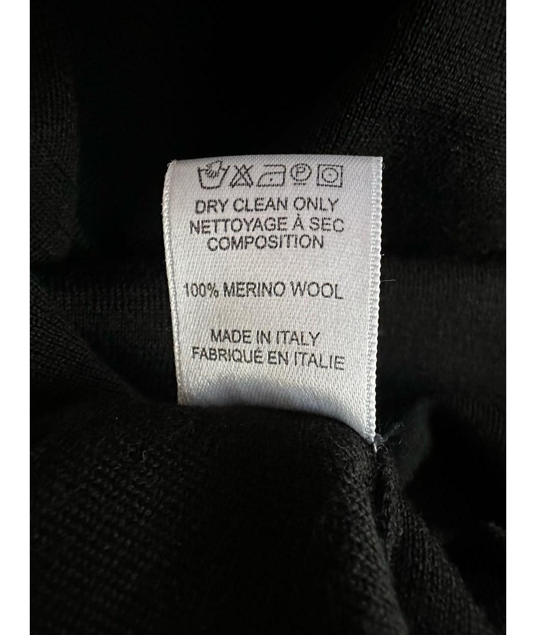 ELIE SAAB Черное шерстяное повседневное платье, фото 8