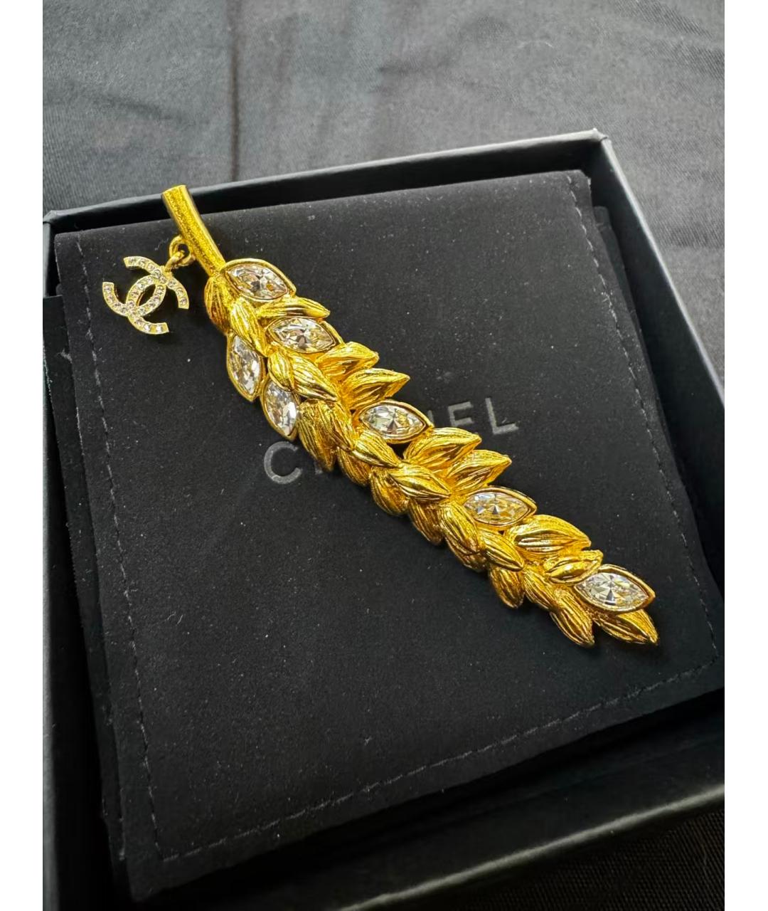 CHANEL Золотая булавка / брошь, фото 3