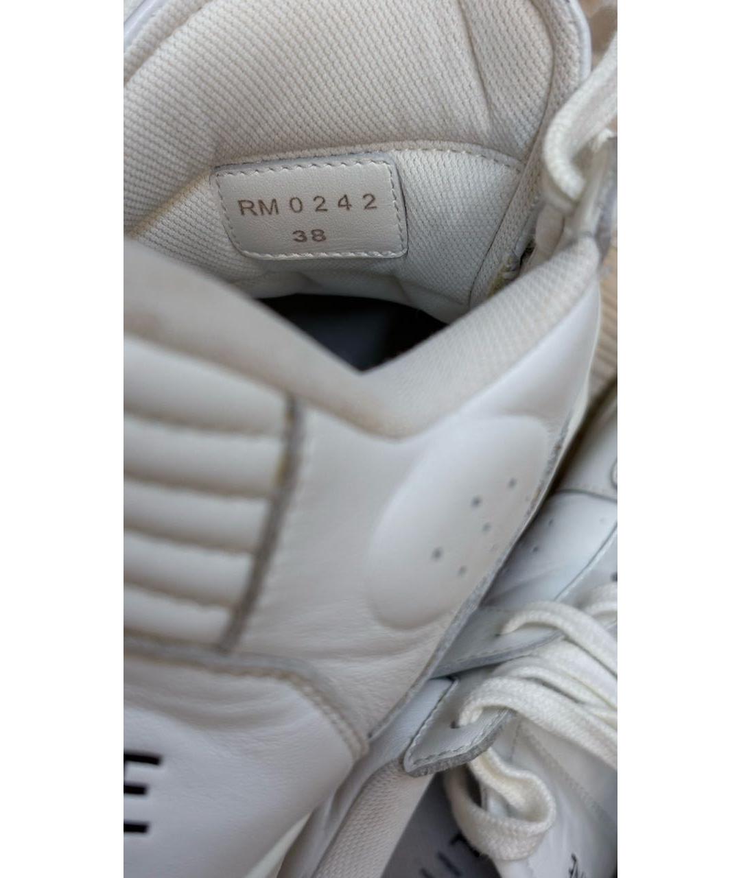 CELINE Белые кожаные кроссовки, фото 5